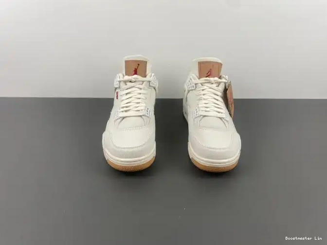 Bmlin Air 4 Jordan x AO2571-100 Levi's 'White' 0601